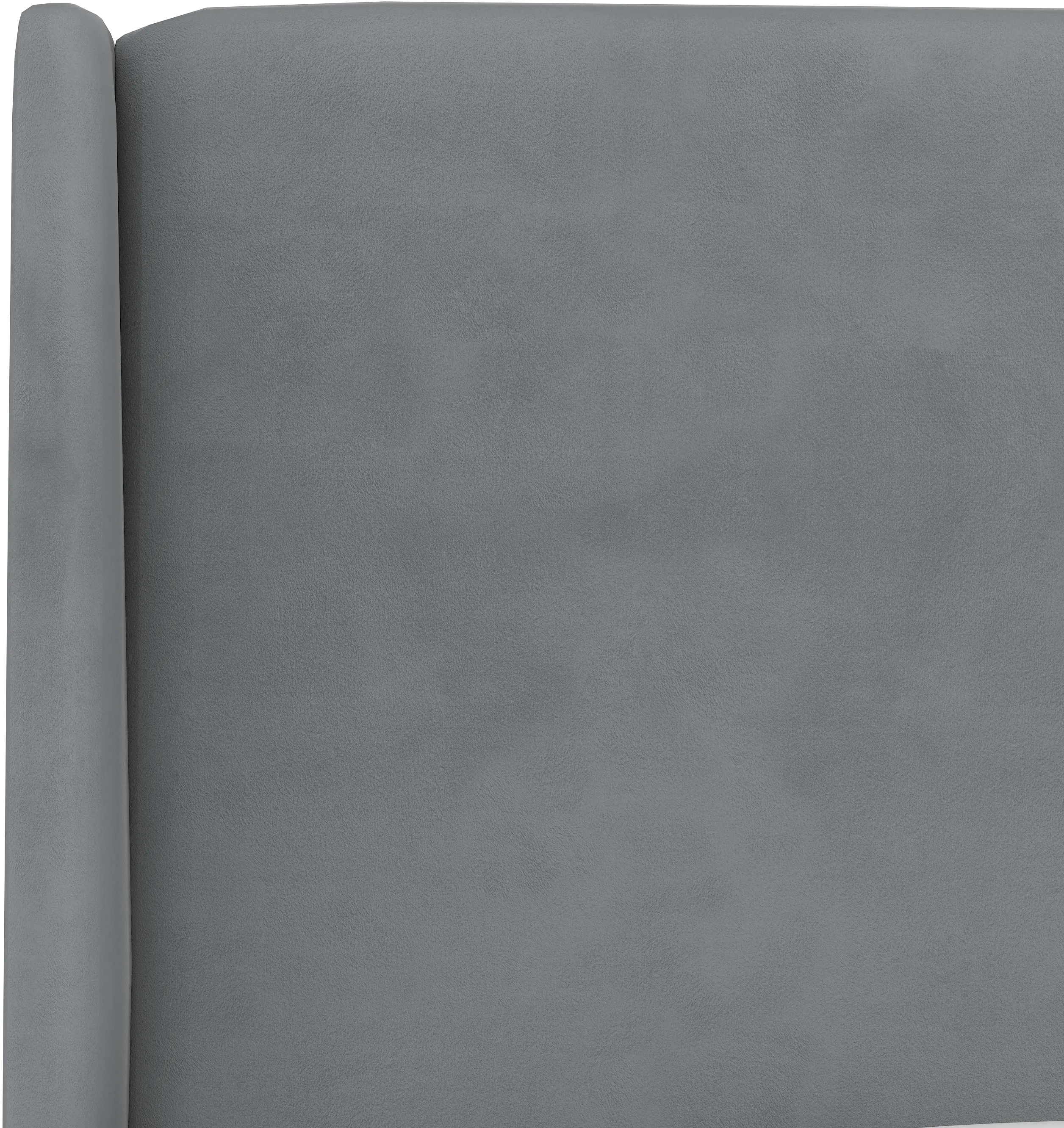 K-431BEDVLVSTLGR Sloane Velvet Dark Gray Curved Wingback Full Bed - Skyline Furniture-2