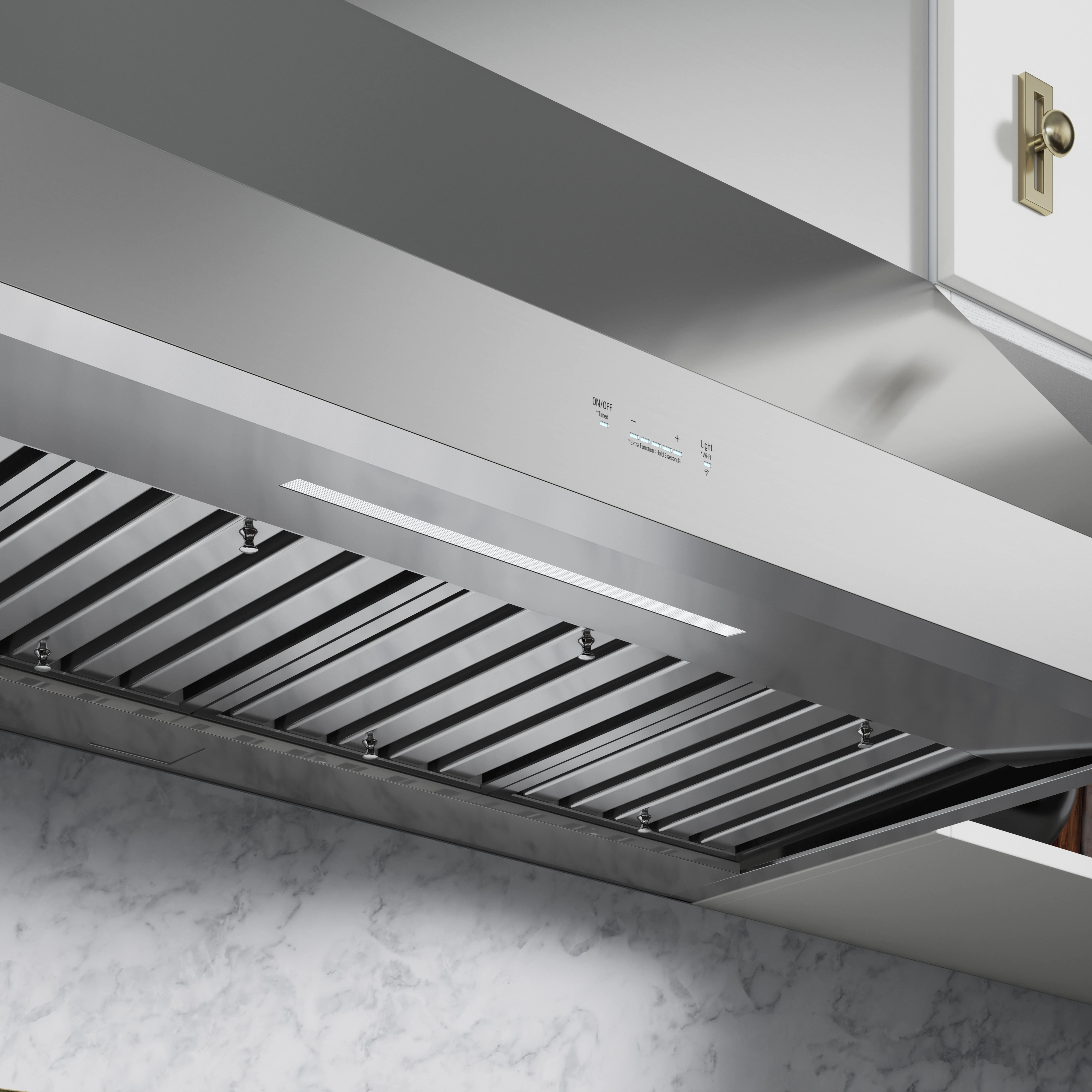 SKSPH4802S Signature Kitchen Suites 48 Inch Pro Wall Smart Hood - Stainless Steel-3