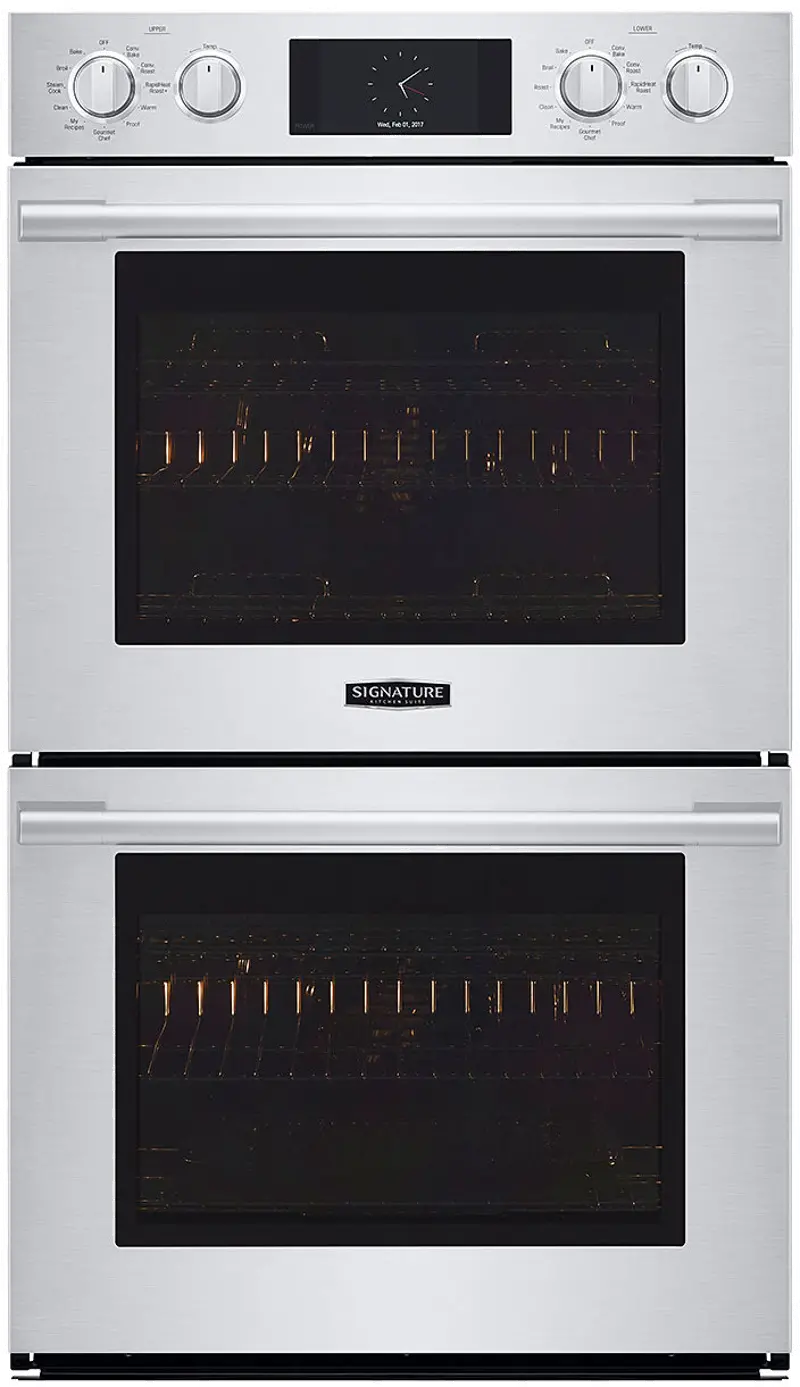Signature Kitchen Suites 9.4 cu ft Double Wall Oven - Stainless Steel 30 Inch