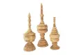 DF2464-S/3-MED 16 Inch Carved Mango Wood Finial