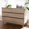 148-8256-RCW Mid-Century Light Oak Dresser - Josephina