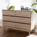 148-8256-RCW Mid-Century Light Oak Dresser - Josephina