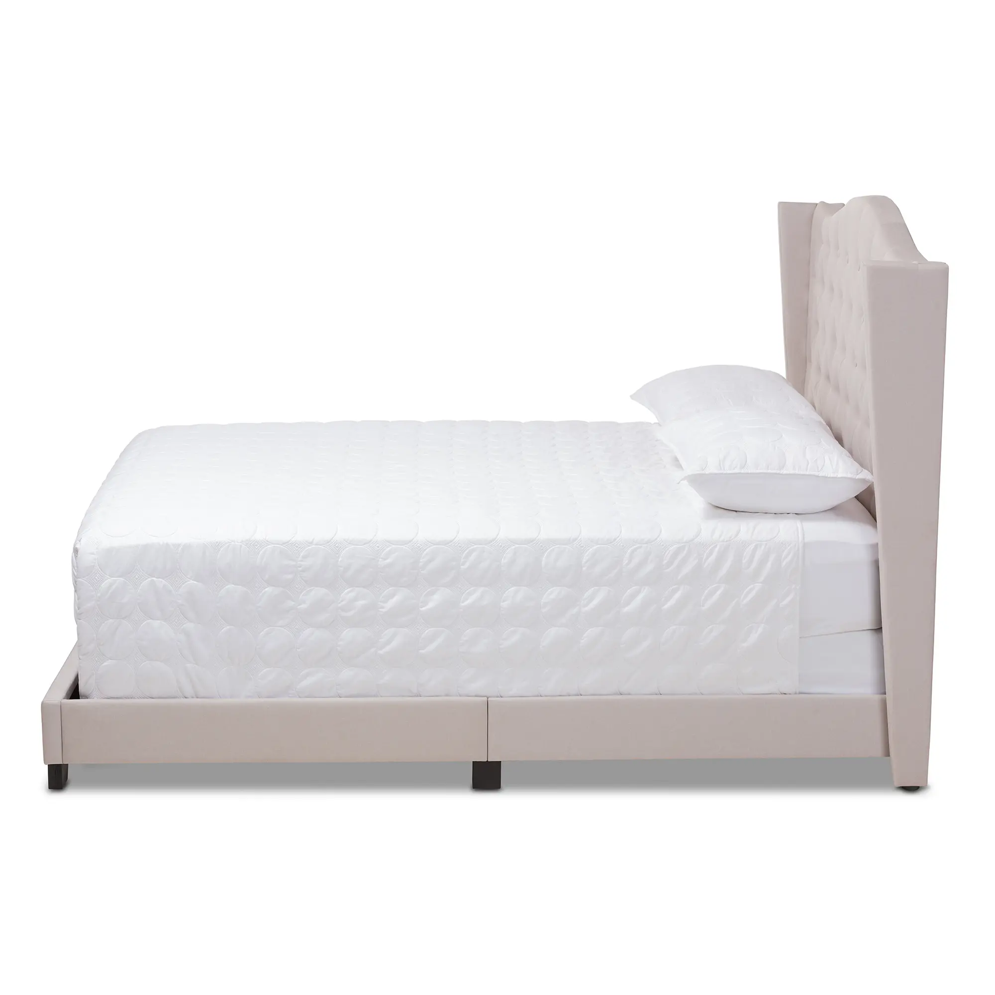 149-8936-RCW Contemporary Beige Upholstered Queen Bed - Natasha-4