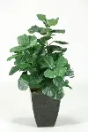 Faux Green Fiddle Leaf Fig in Ceramic Planter