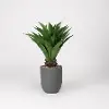 Faux Sisal Plant Arrangement in Gray Planter