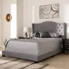 149-8930-RCW Contemporary Light Gray Upholstered Queen Bed - Natasha