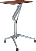 Adjustable Height Stand Up Workpad Desk - Walnut