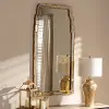 150-8892-RCW Contemporary Gold Accent Wall Mirror - Loreen