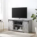W58SBDST Carolina Gray 58 Inch Farmhouse TV Stand - Walker Edison