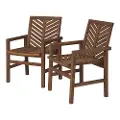 OWC2VINDB Vincent Brown Patio Chairs, Set of 2