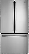 GNE27JYMFS GE 27 cu ft French Door Refrigerator - Stainless Steel
