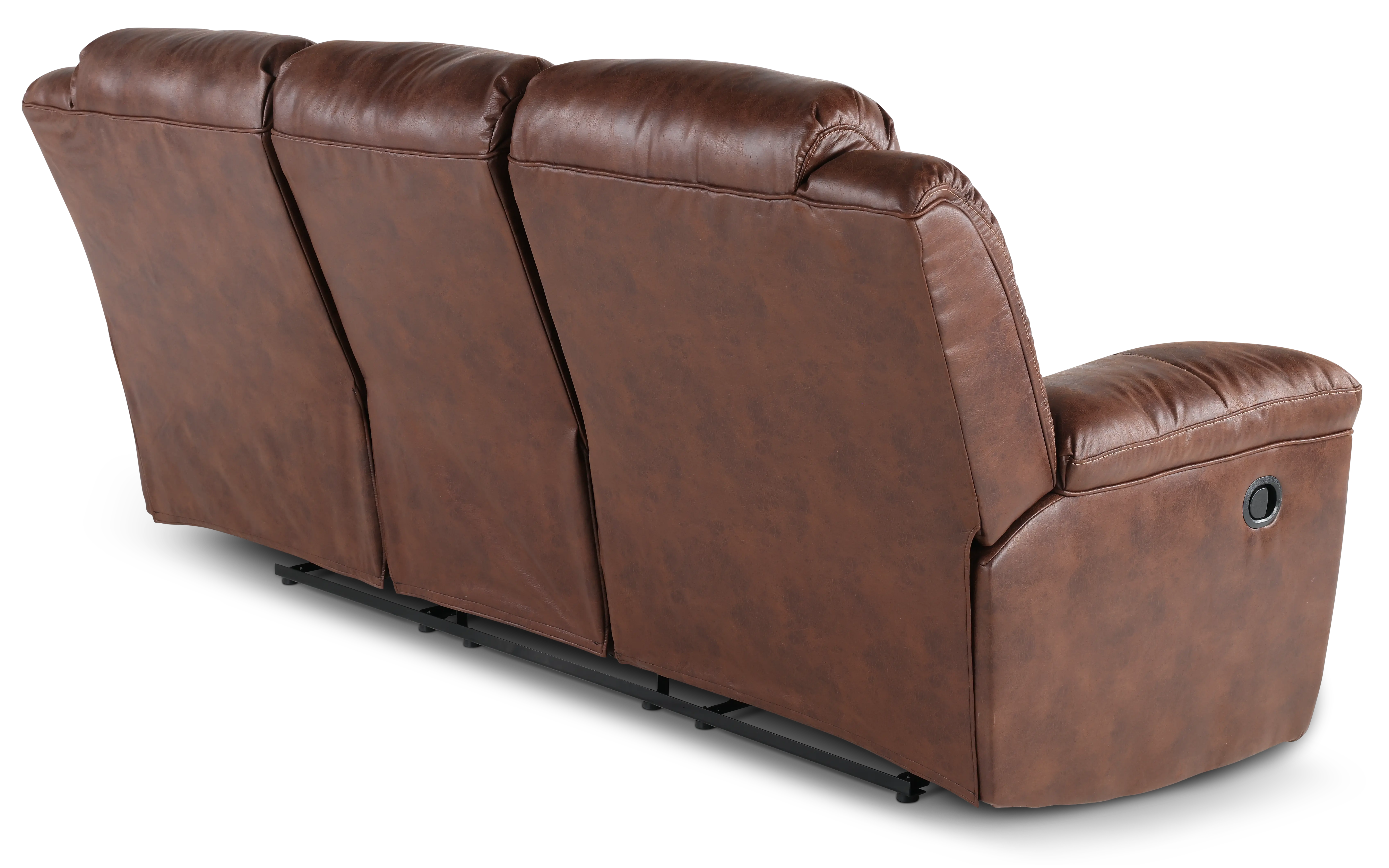 Stoneland Chocolate Brown Casual Reclining Sofa-7