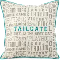 Soft Blue Game Day Tailgate Accent Throw Pillow
