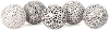 Assorted Black and White Dotted Painted Ceramic Orb