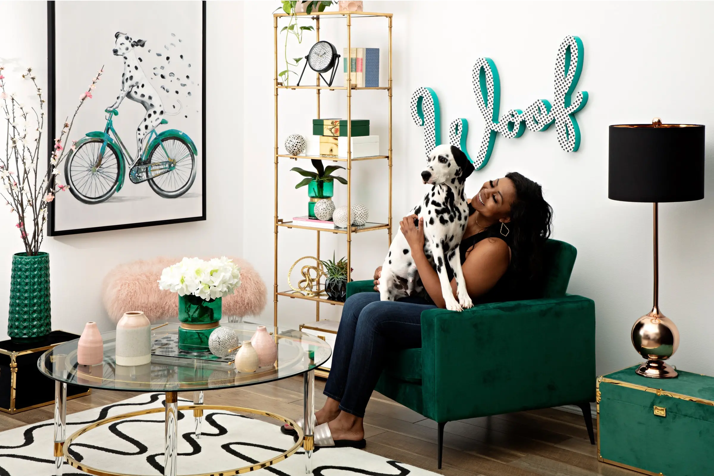 Assorted Black and White Dotted Painted Ceramic Orb-2