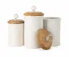 9  White Canister with Lid