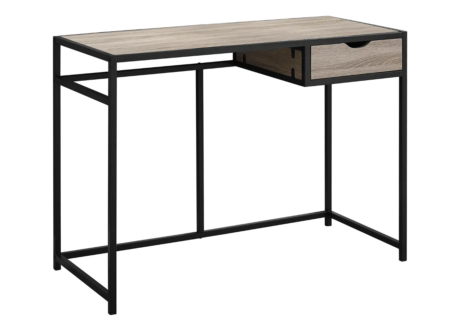 Industrial Reclaimed Wood Metal Computer Desk-1