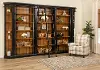 Toulouse Black and Honey 6-Piece Bookcase Wall