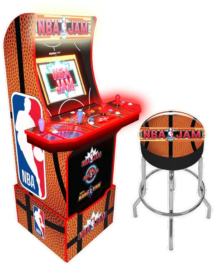 ARCADE1UP/NBA_JAM NBA Jam with Stool/Riser/Marquee Arcade-1