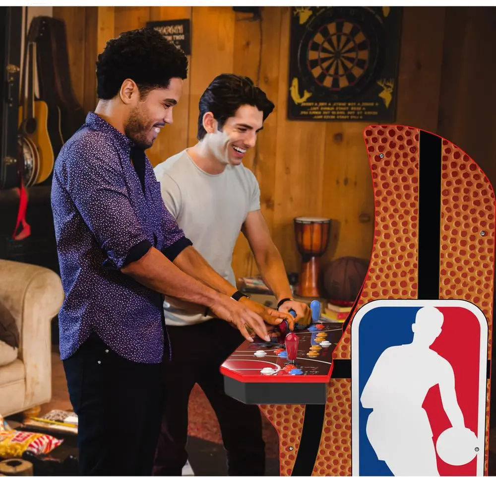 ARCADE1UP/NBA_JAM NBA Jam with Stool/Riser/Marquee Arcade-4