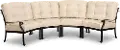 Montreal Taupe 4 Piece Patio Sectional