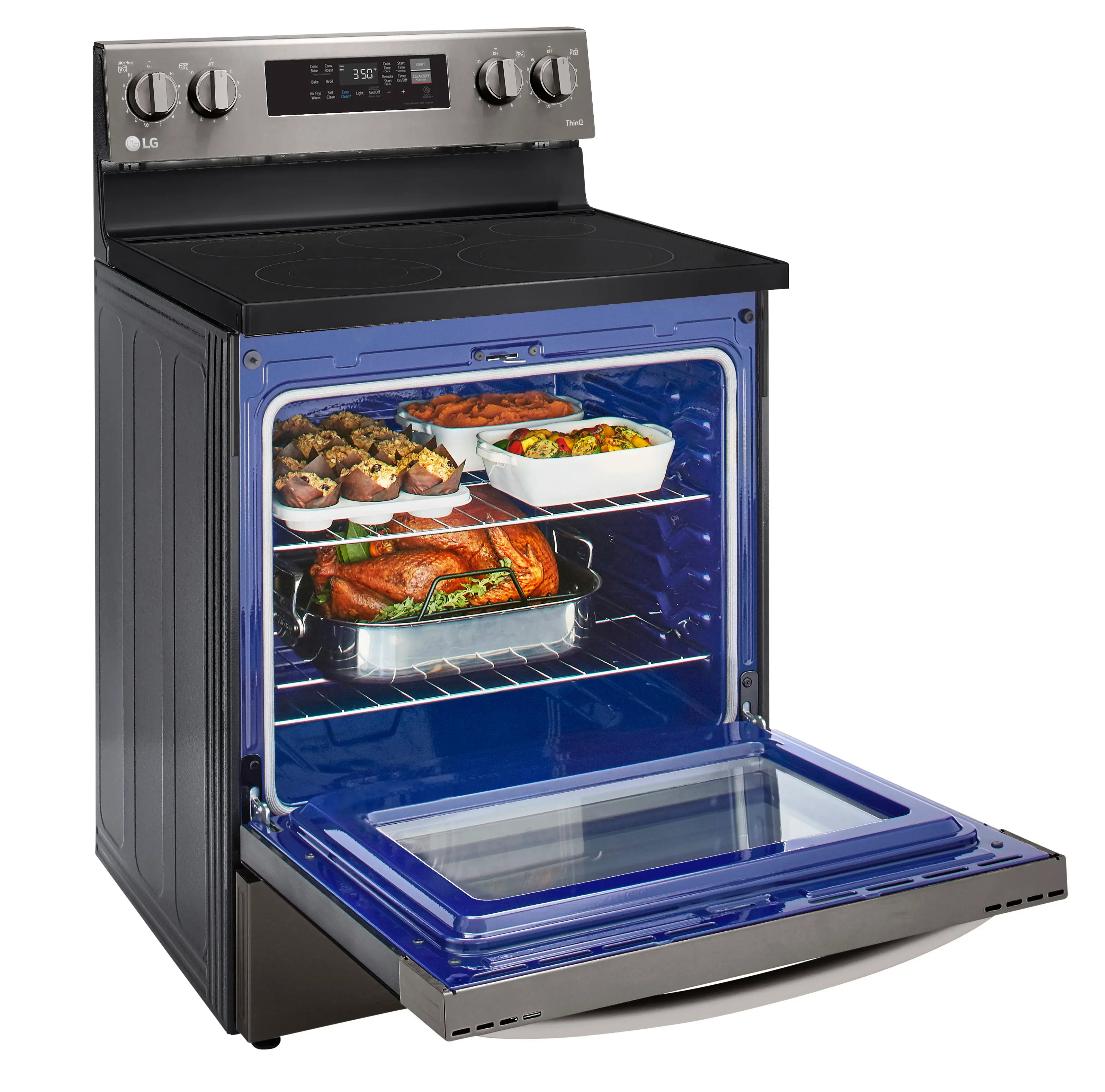 LREL6323D LG 6.3 cu ft Electric Range - Black Stainless Steel-5