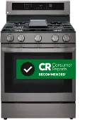 LRGL5825D LG 5.8 cu ft Gas Range with InstaView - Black Stainless Steel
