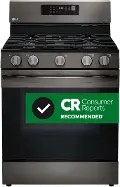 LRGL5823D LG 5.8 cu ft Gas Range - Black Stainless Steel