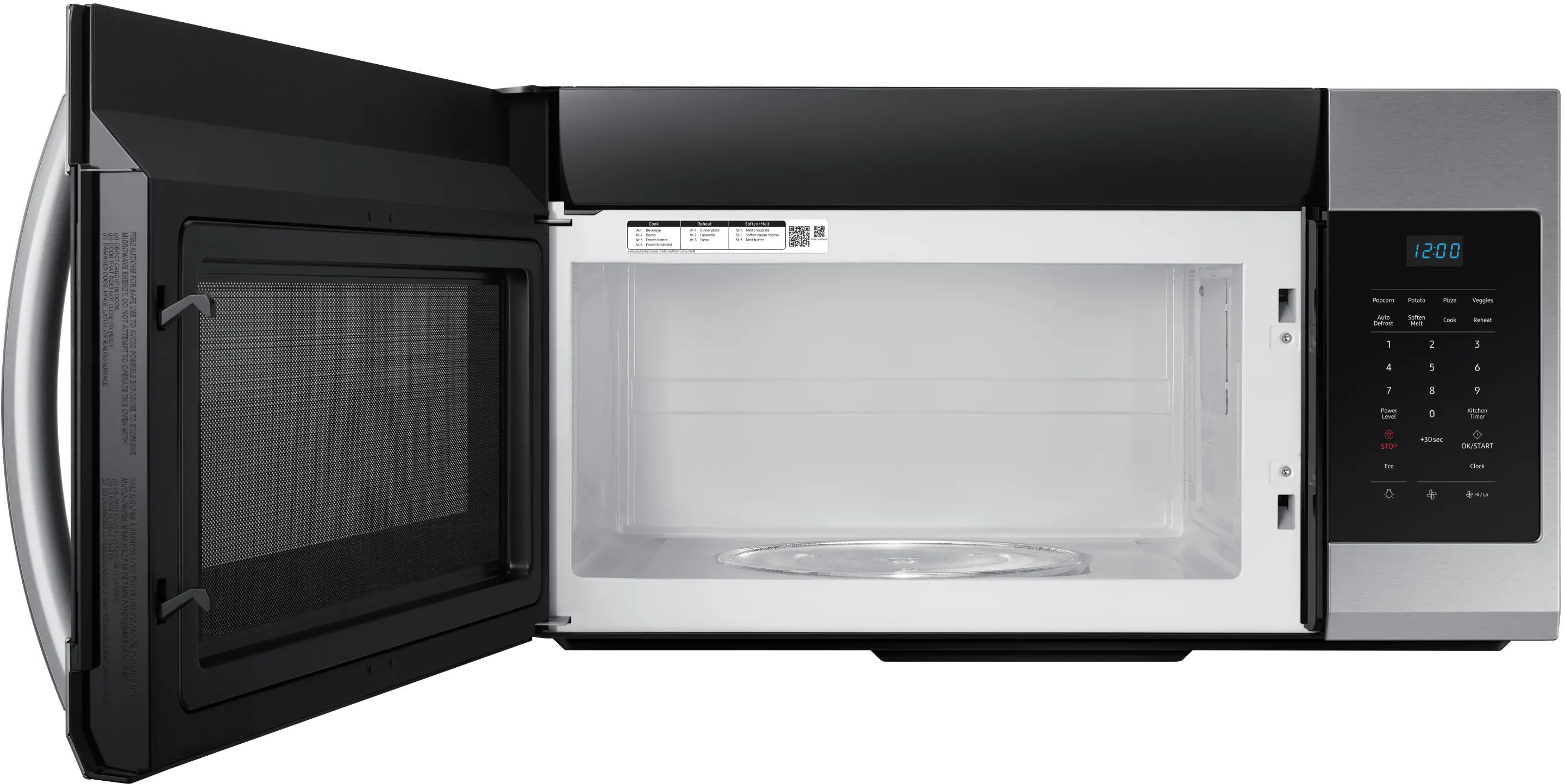 ME17R7021ES Samsung Over the Range Microwave - 1.7 cu. ft., Stainless Steel-3