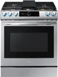 NX60T8711SS Samsung 6 cu ft Gas Range with Smart Dial - Stainless Steel