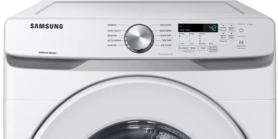 DVG45T6000W Samsung 7.5 cu. ft. Gas Dryer with Sensor Dry - White-3