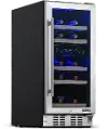 NWC029SS01 NewAir Dual Zone 29 Bottle Wine Fridge - Stainless Steel
