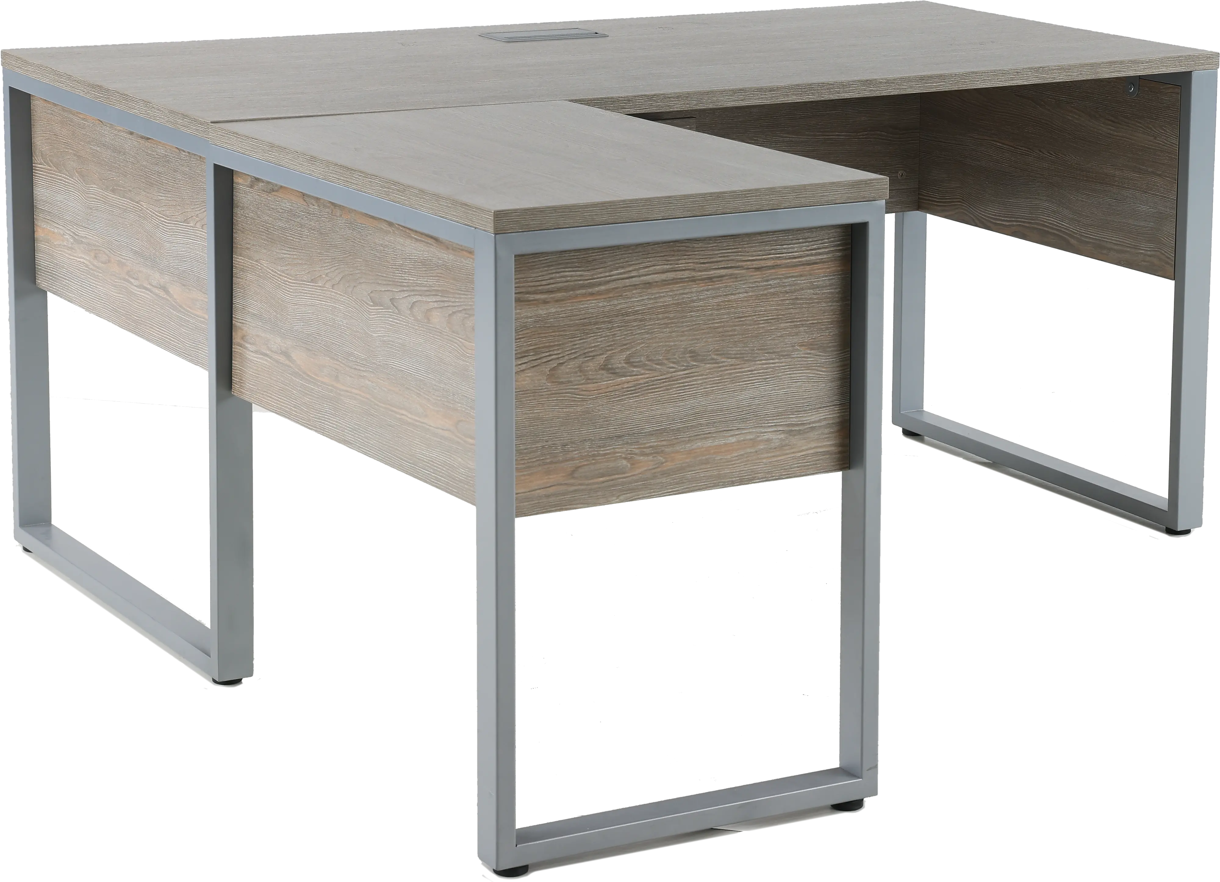 Kalmar Gray Home Office Desk and Return-7