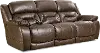 Enterprise Walnut Brown Power Reclining Sofa with Power Headrests