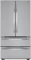 LMWC23626S LG 22.7 cu ft French Door Refrigerator - Counter Depth Stainless Steel