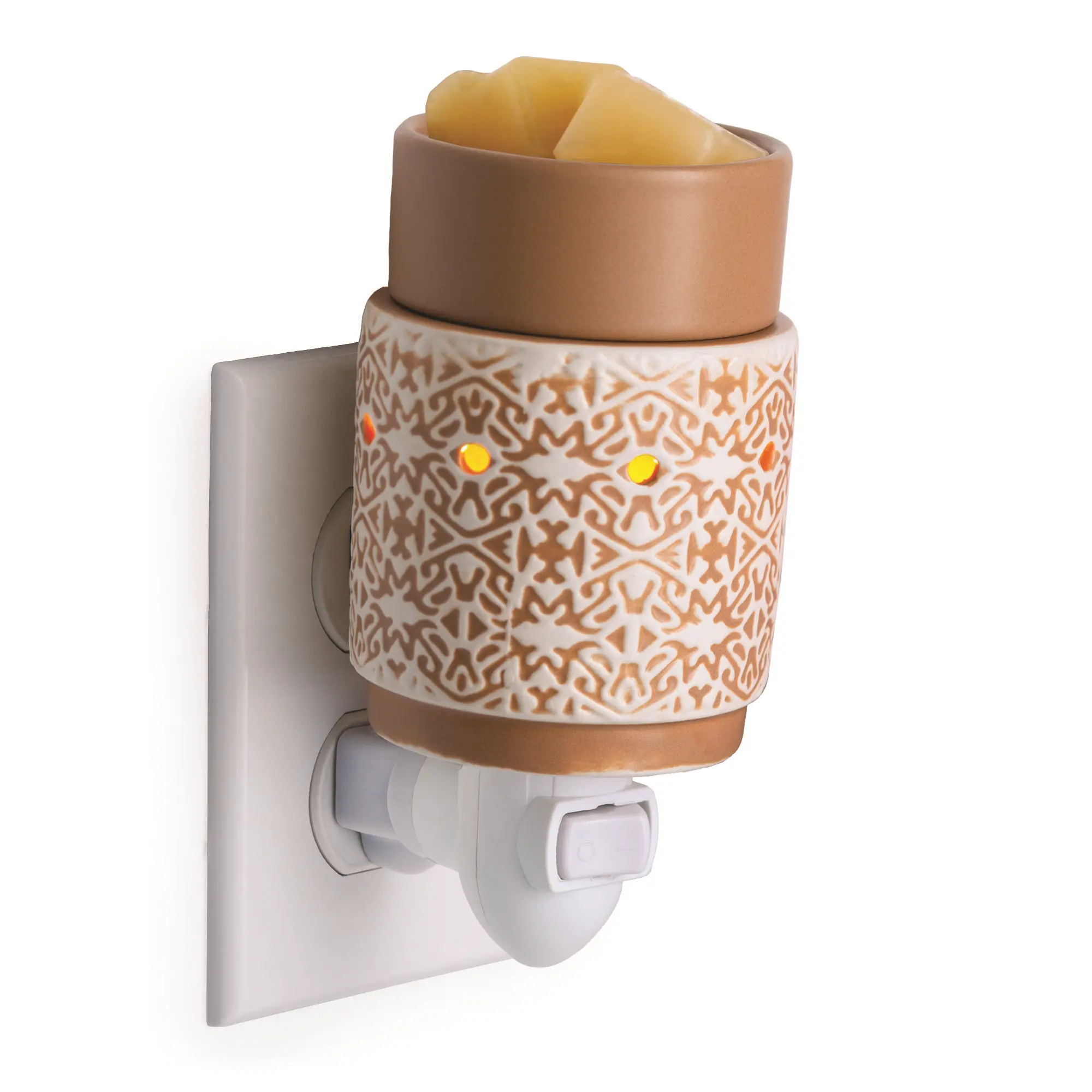 Terracotta and White Pluggable Fragrance Warmer-2