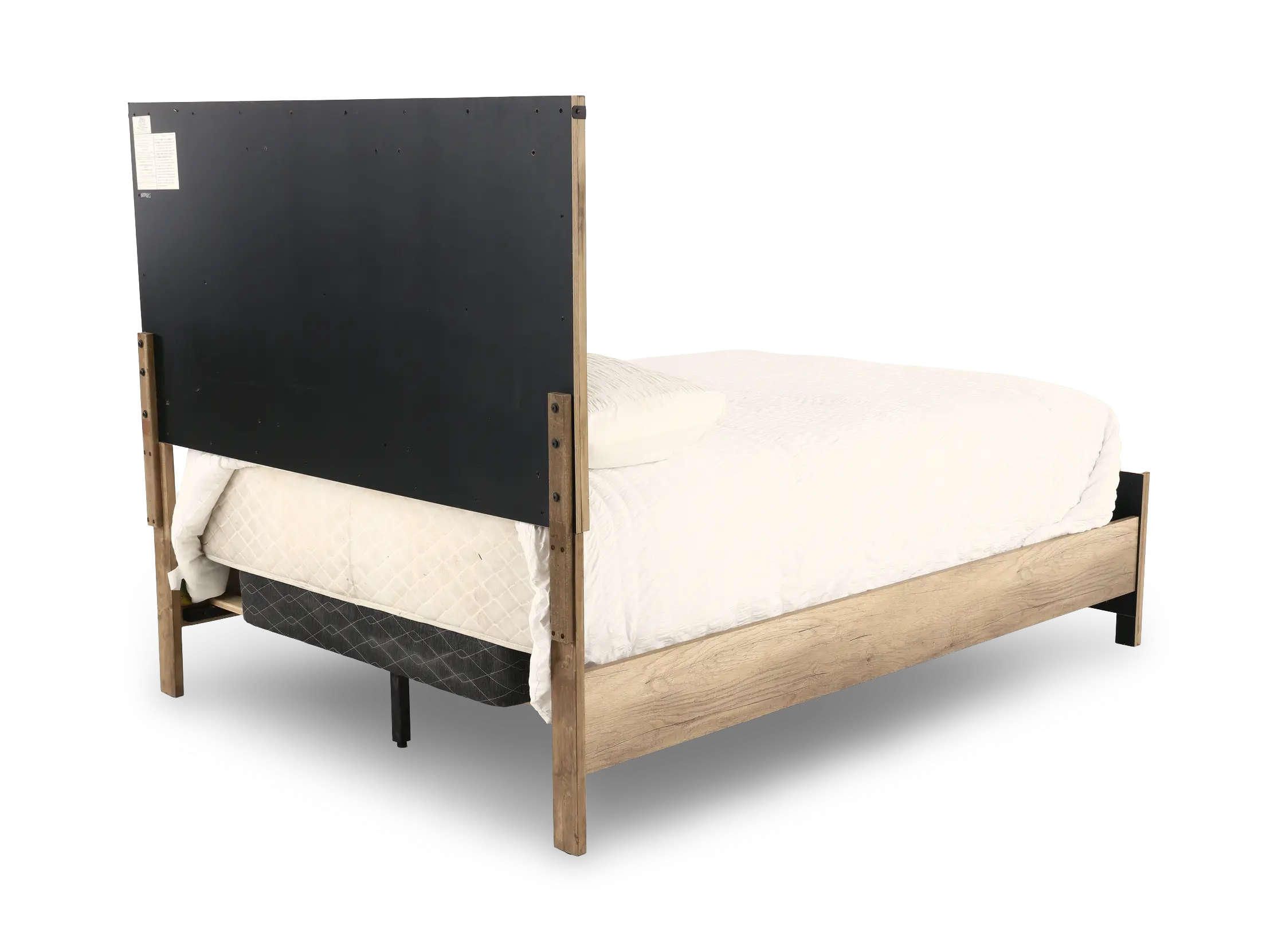 Matteo Rustic Contemporary Antiqued White Full Bed-6