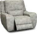 Sauvage Light Gray Power Recliner with Power Headrest