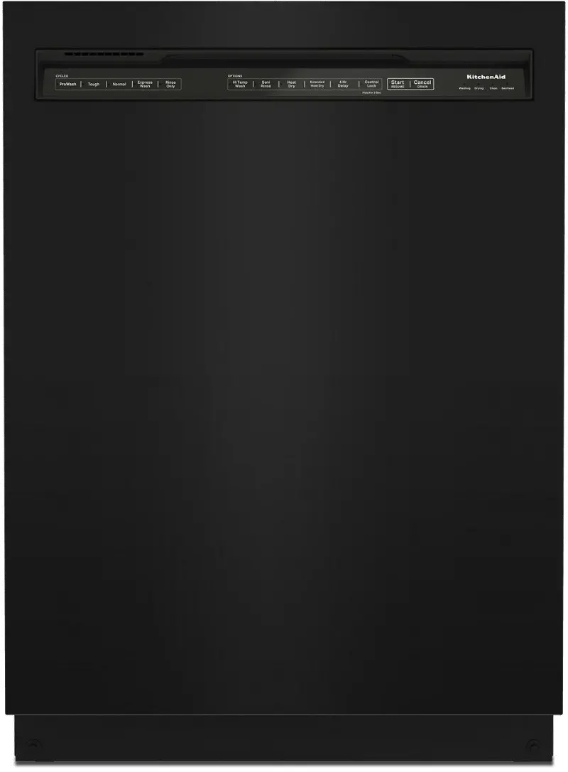KitchenAid Front Control Dishwasher - Black