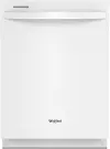 WDT750SAKW Whirlpool Top Control Dishwasher - White