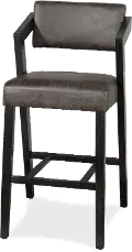 Snyder Black and Gray Bar Stool
