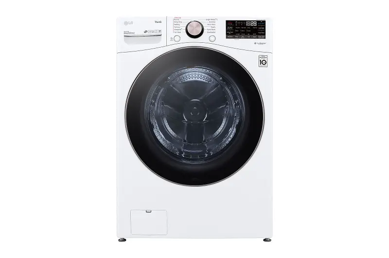 LG 4.5 Cu Ft Smart Front Load Washer with TurboWash 360° - White