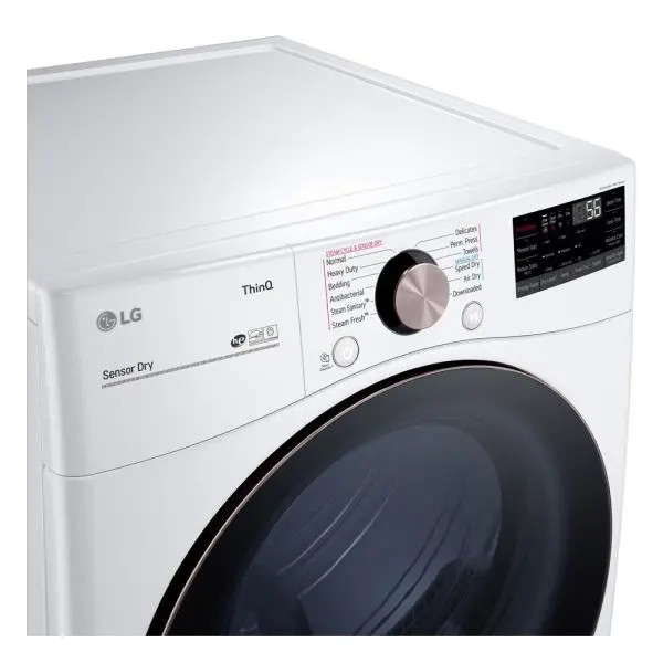 DLGX4001W Ultra Large Capacity Smart Front Load Gas Dryer with TurboSteam™ and Built-In Intelligence - 7.4 cu. ft. White-5