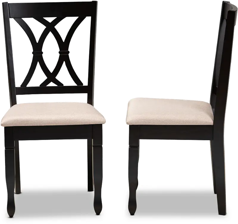 Cody Dark Brown Upholstered Dining Room Chair (Set of 2)