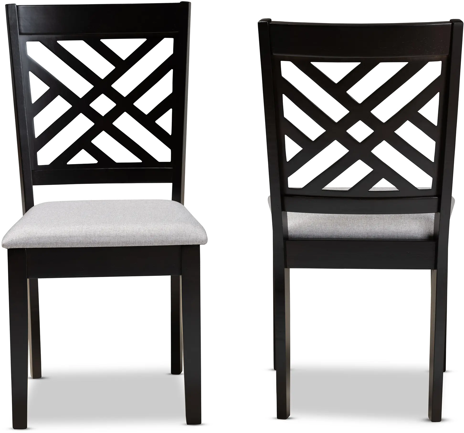 162-10526-RCW Aubrie Dark Brown Upholstered Dining Room Chair (Set of 2)-3