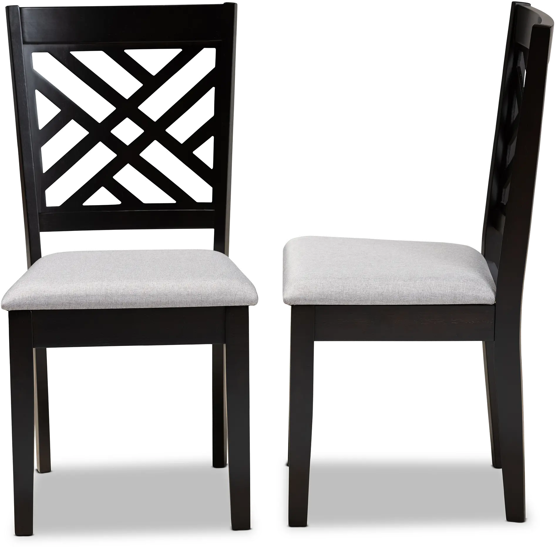 162-10526-RCW Aubrie Dark Brown Upholstered Dining Room Chair (Set of 2)-5