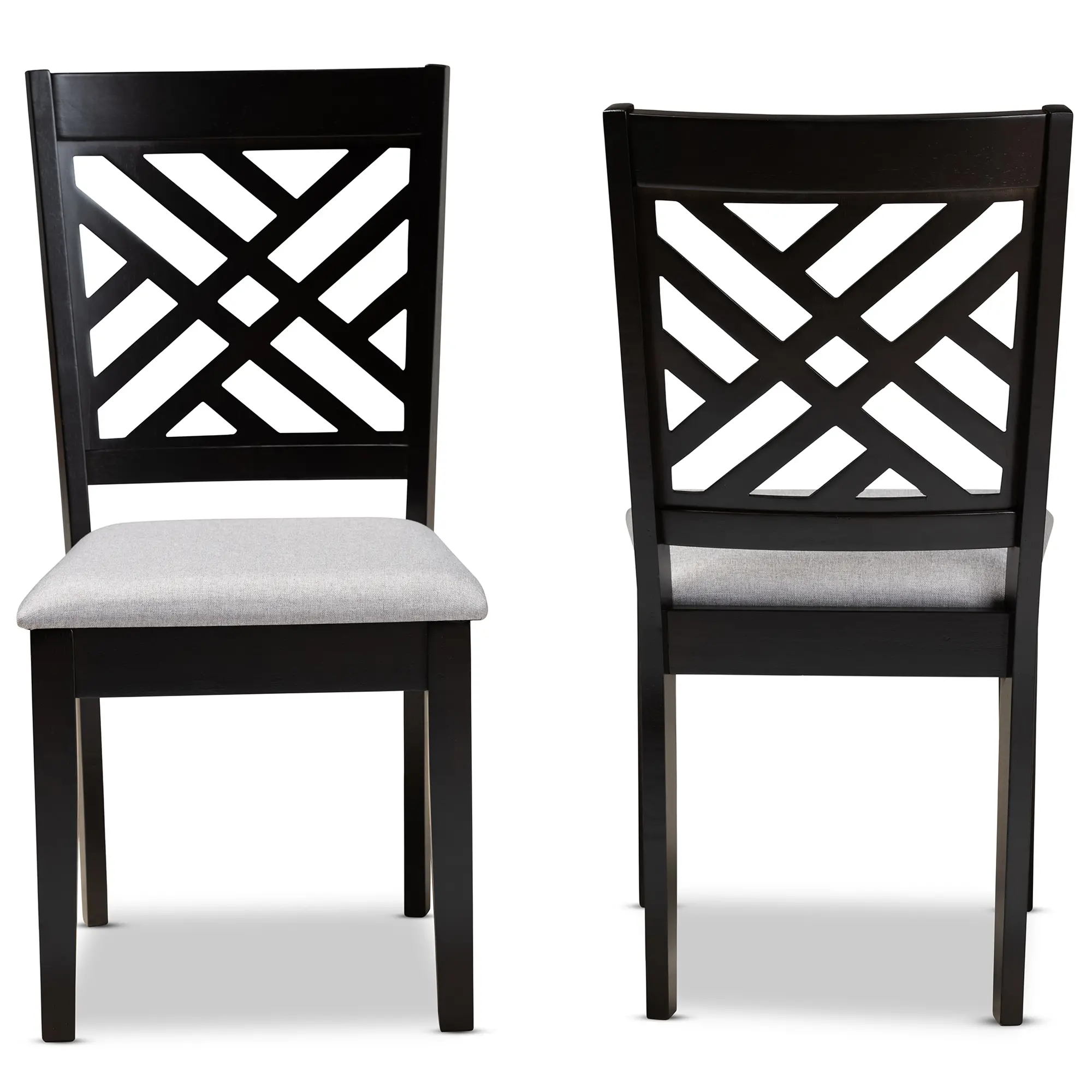 162-10526-RCW Aubrie Dark Brown Upholstered Dining Room Chair (Set of 2)-4