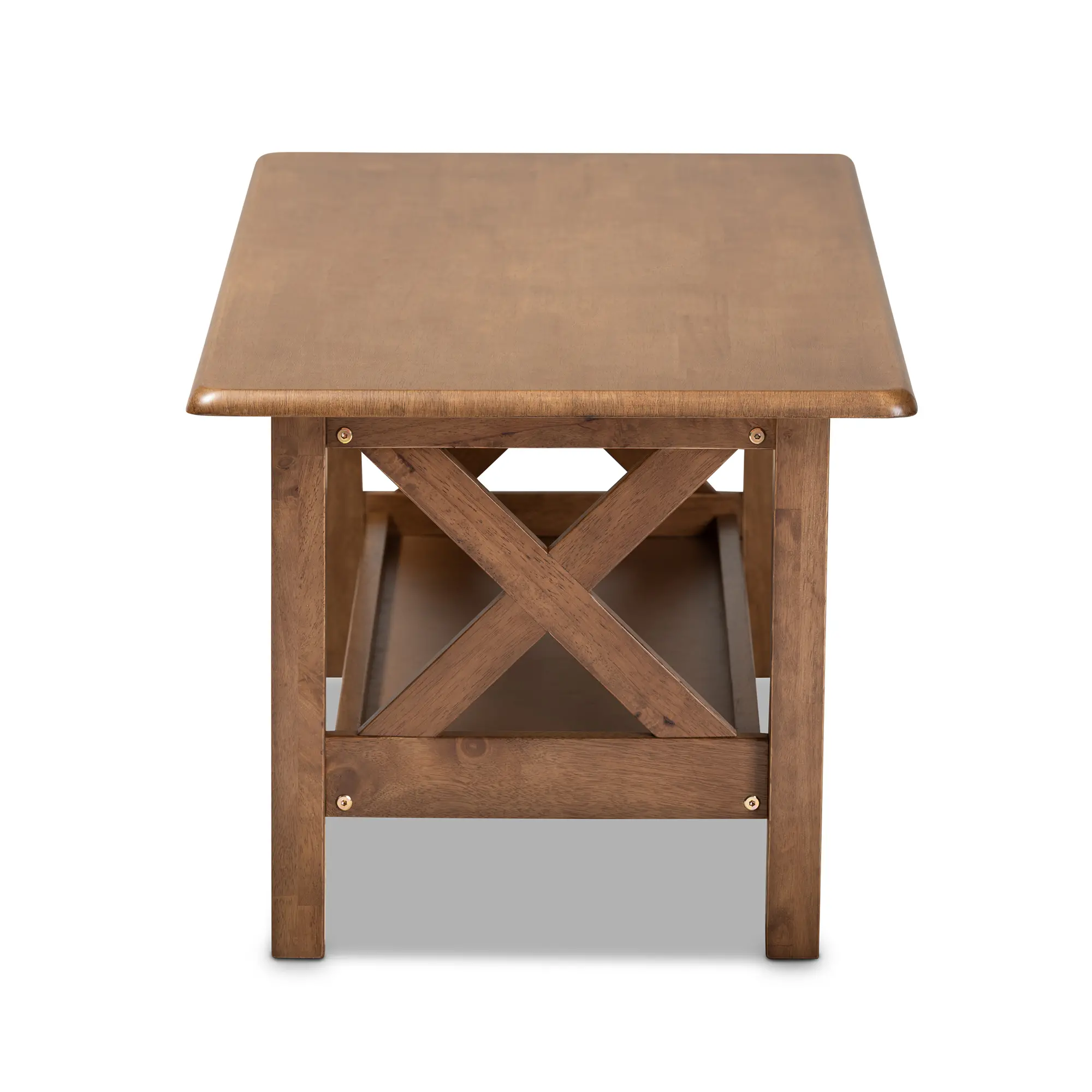 162-10335-RCW Traditional Walnut Rectangular Wood Coffee Table-5