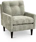 Trevin Cement Gray Upholstered Accent Chair