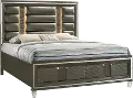 Posh Copper King Storage Bed